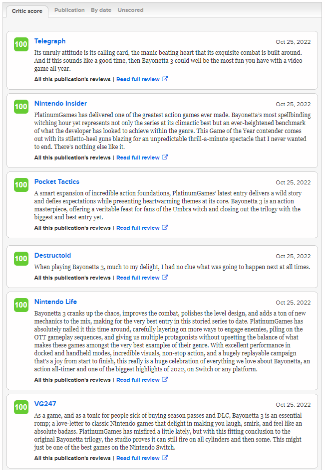 《猎天使魔女3》媒体评分解禁 Metascore 89分好评如潮