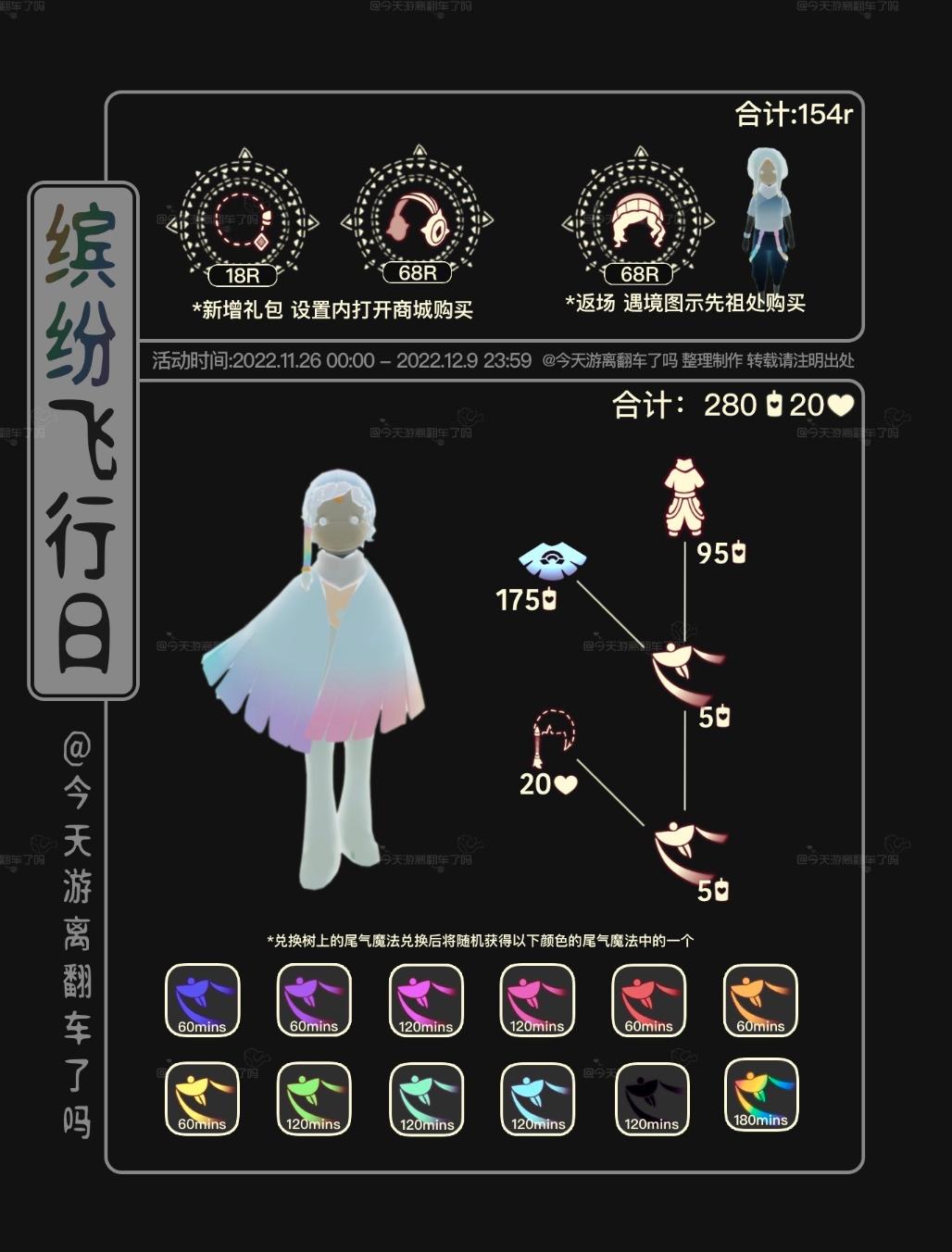 《光遇》缤纷飞行日兑换图2022