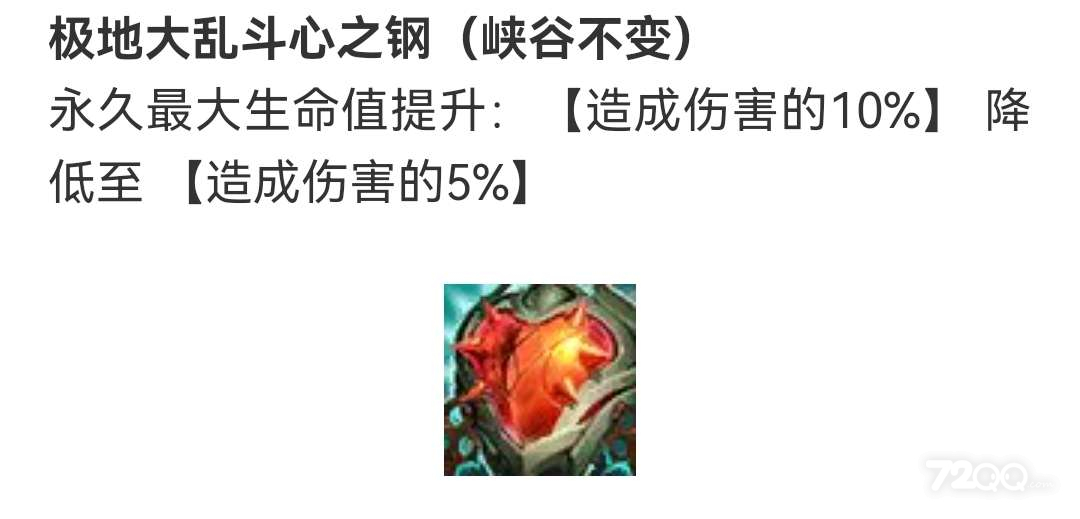 《英雄联盟》PBE12.23版本心之钢削弱一览