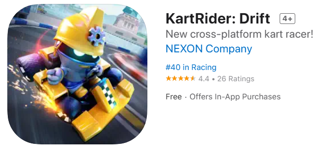 Nexon跑跑卡丁车：漂移今日正式开服，登陆PC/iOS/安卓平台