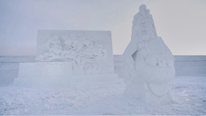 白荆回廊亮相第二十四届哈尔滨冰雪大世界