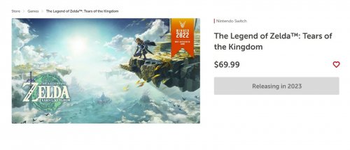 美服任天堂疑似涨价 《塞尔达：王国之泪》被定位70美元
