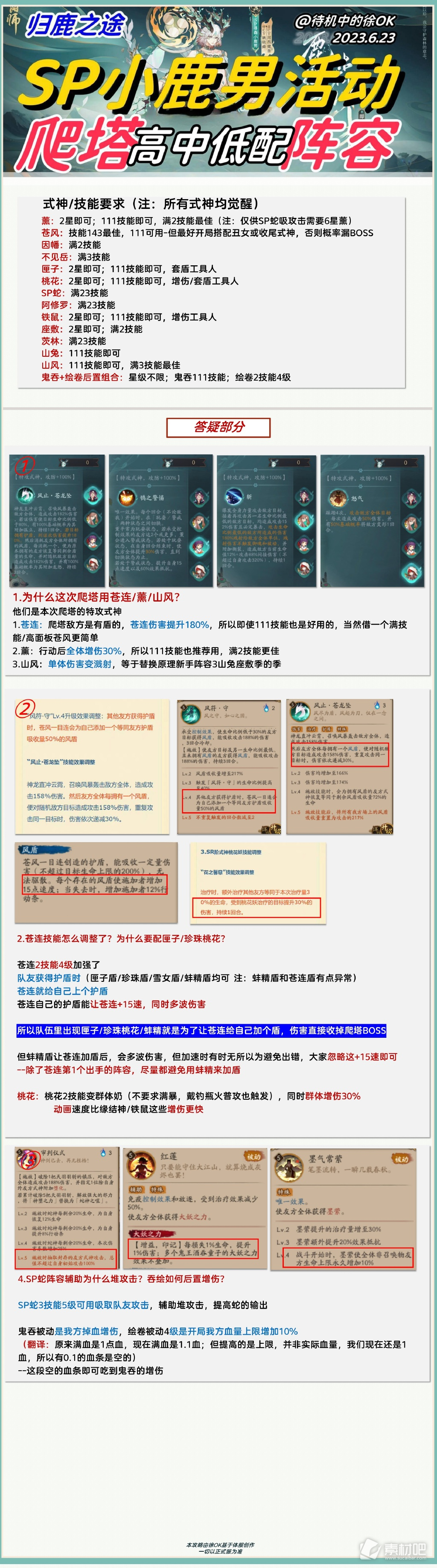 阴阳师归鹿之途爬塔阵容详解(阴阳师归鹿之途爬塔阵容搭配)