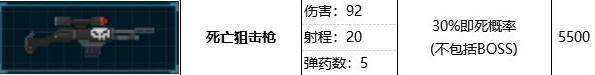 潜水员戴夫死亡狙击枪属性效果说明(潜水员戴夫死亡狙击枪属性效果介绍)