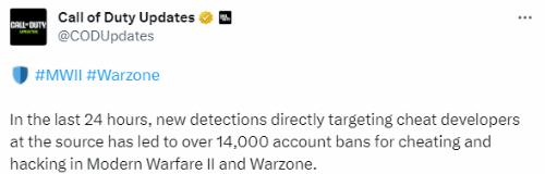 重拳出击！COD19一天内封禁超14000个作弊玩家