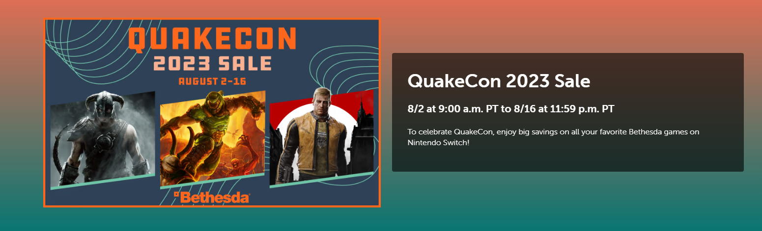 庆祝QuakeCon！毁灭战士、德军总部等多作打折中