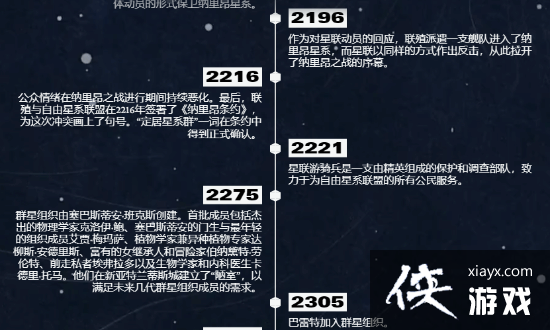 星空故事时间线公布：玩家剧情开始于2330年