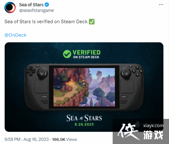 星之海已通过SteamDeck验证 8月30日正式推出