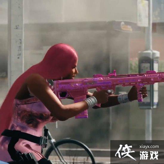 使命召唤19歌手“麻辣鸡”宣传片：粉发粉枪造型还原！