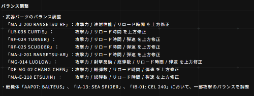 装甲核心6新补丁公布：女武神等BOSS被平衡调整