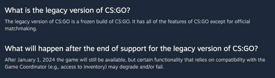 V社：我们做了个艰难的决定 CS2不再支持老硬件 CS:GO明年停止支持