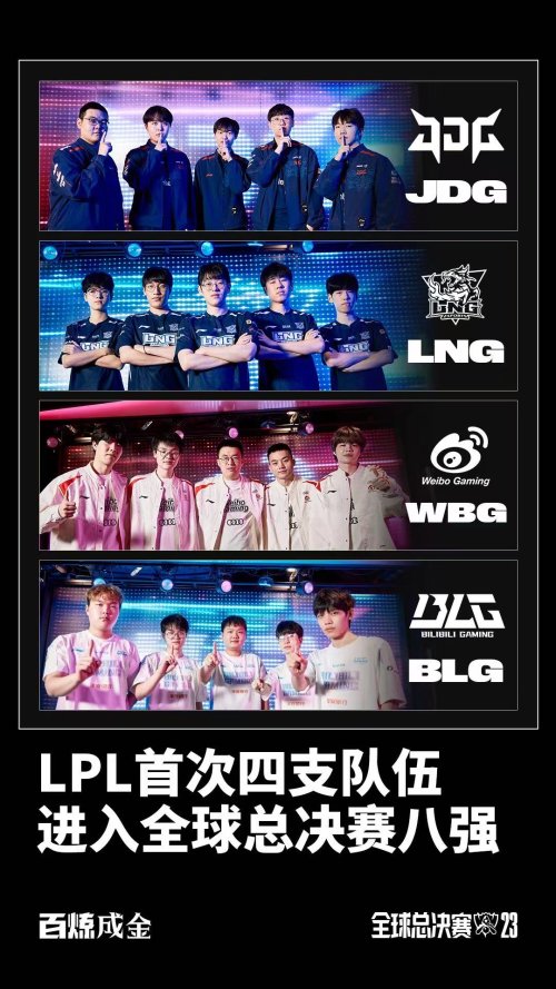 LOLBLG击败G2进入八强 LPL四支队伍全部晋级