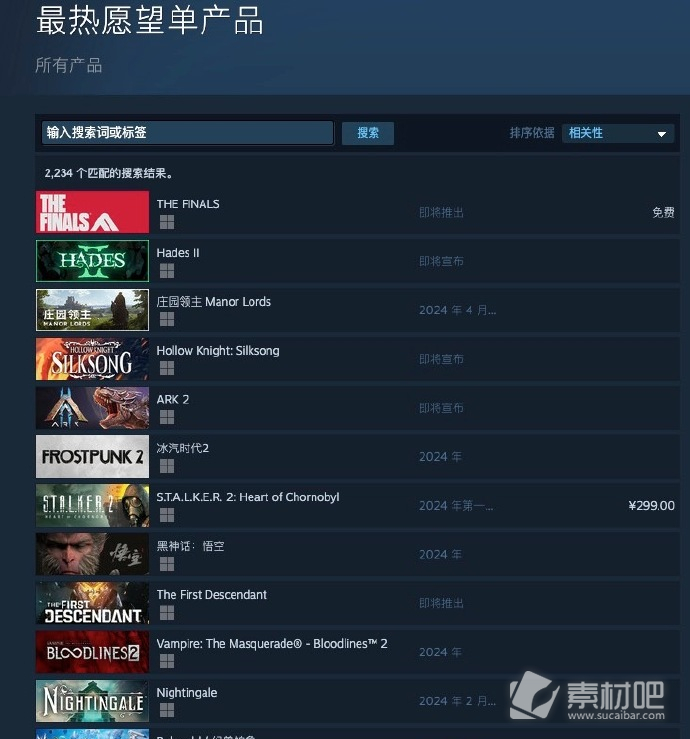 TheFinals登顶Steam热门游戏心愿单排行榜(The Finals登顶Steam热门游戏愿望排行榜)