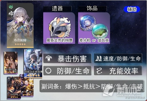 崩坏星穹铁道布洛妮娅光锥遗器攻略(崩坏星穹铁道布洛妮娅光锥遗器建议)