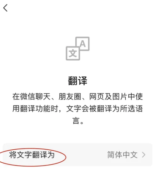 微信怎么自定义翻译语言种类