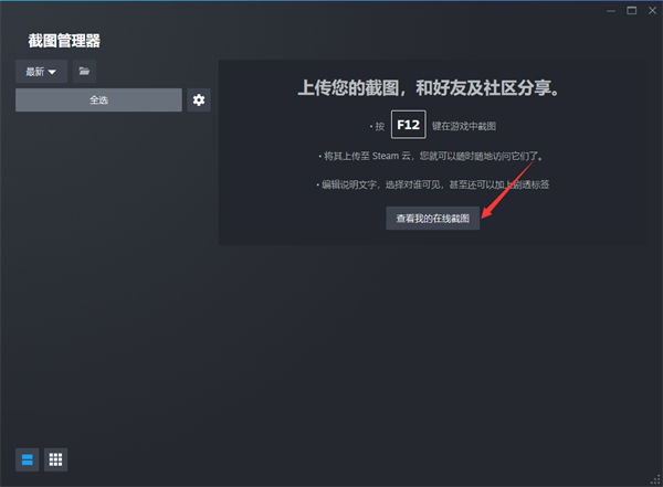 steam在线截图在哪看