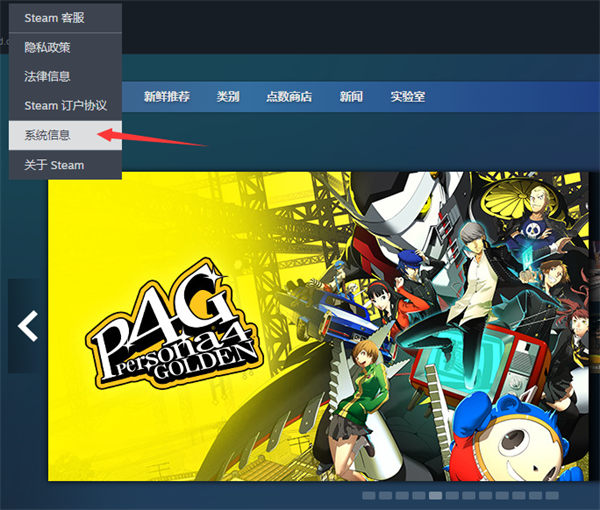 steam怎么检测系统信息