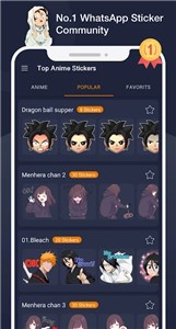 Top Anime Stickers截图1